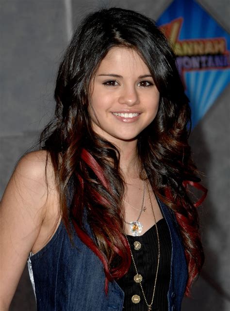Long With Red Highlights | Selena Gomez's Hair | POPSUGAR ...