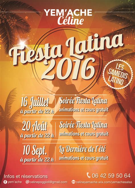 FIESTA LATINA d'Ã©tÃ© ChÃ¢teauroux La Guinguette de Belle ...