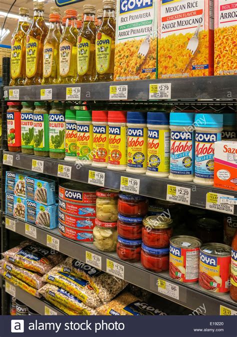 Goya Latin Foods, Gristedes Grocery Store, NYC, USA Stock ...