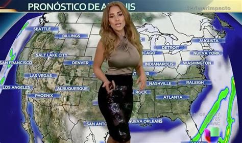 Weather girl Jackie Guerrido sets temperatures soaring, is ...