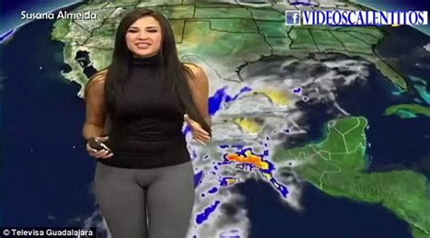 Weather girl Susana Almeida has unfortunate wardrobe ...