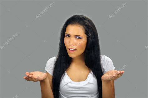 Beautiful Clueless Teen Latina â€” Stock Photo ...