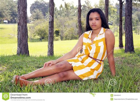 Cute Teen Latina Outdoors (8) Stock Image - Image: 25645541